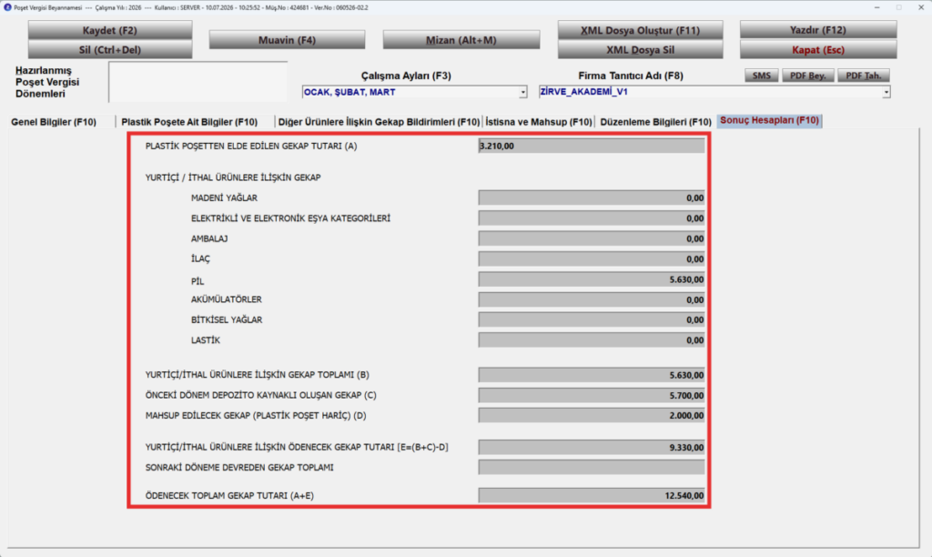 image-40-1024x612 Mevzuat, Hukuk ve Vergi Nasıl Yapılır? Zirve Kullanım Kılavuzları  poşet beyannamesi kdv gib geri kazanım beyannamesi 
