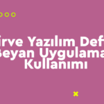 defter-beyan-2-150x150 Nasıl Yapılır? Zirve Kullanım Kılavuzları Zirve Müşavir  zirve yazılım Zirve işletme defteri işletme 