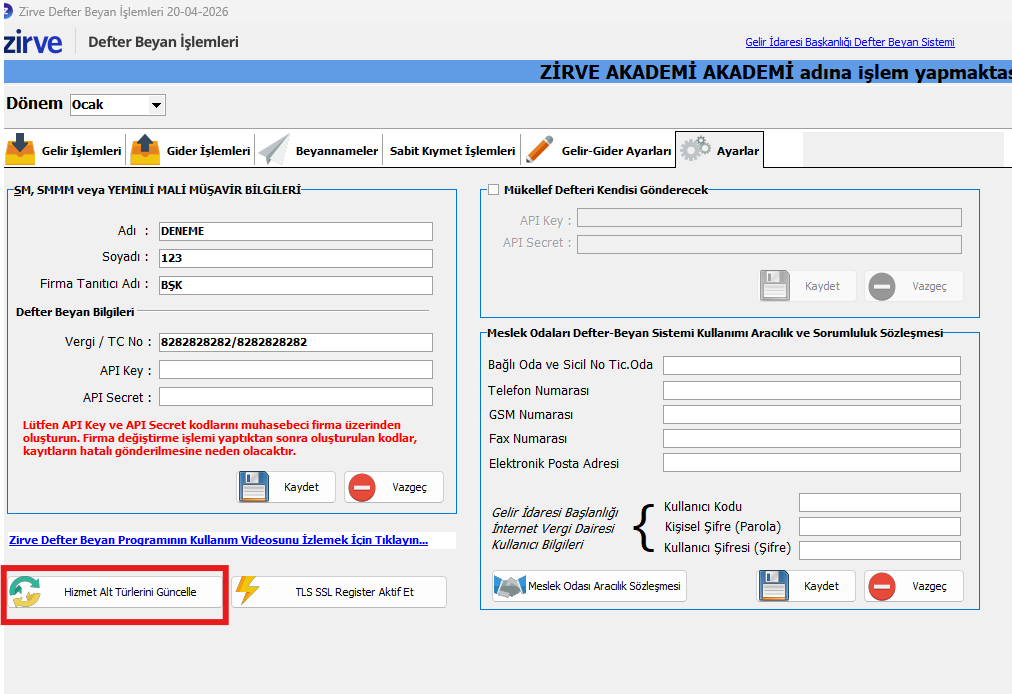image-260 Nasıl Yapılır? Zirve Kullanım Kılavuzları  zirve işletme zirve defter beyan defter beyan DBS basit usül 