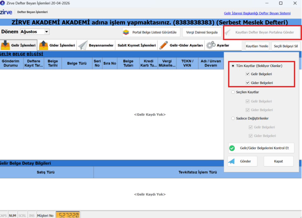 image-275-1024x742 Nasıl Yapılır? Zirve Kullanım Kılavuzları  zirve işletme zirve defter beyan defter beyan DBS basit usül 