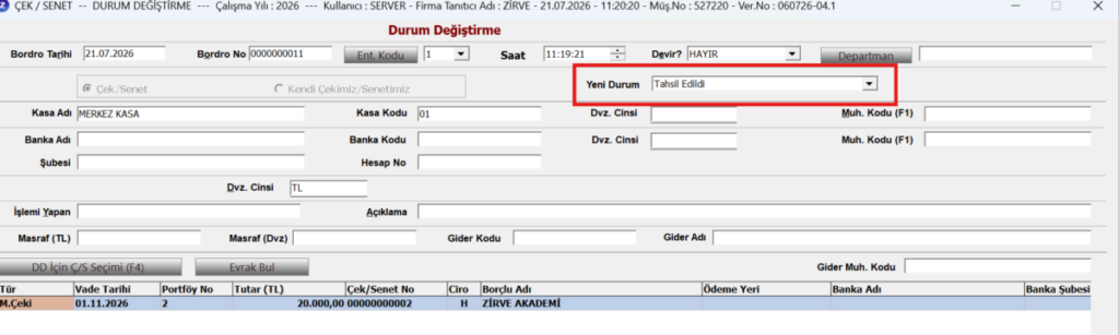 image-274-1024x307 Nasıl Yapılır? Zirve Kullanım Kılavuzları  zirveyazılım Zirve yazılım senet muhasebe çek 