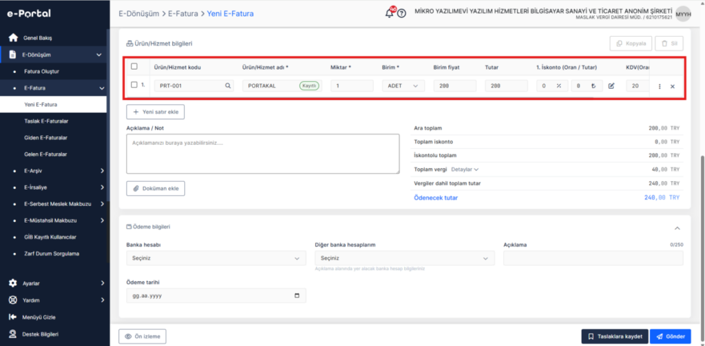 image-105-1024x502 e-Portal Nasıl Yapılır? Zirve Kullanım Kılavuzları  portal fatura e-portal e-fatura e-dönüşüm e-arşiv e fatura kesme 