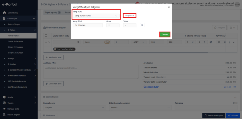 image-111-1024x504 e-Portal Nasıl Yapılır? Zirve Kullanım Kılavuzları  portal fatura e-portal e-fatura e-dönüşüm e-arşiv e fatura kesme 
