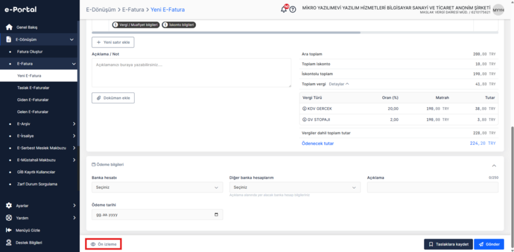 image-119-1024x503 e-Portal Nasıl Yapılır? Zirve Kullanım Kılavuzları  portal fatura e-portal e-fatura e-dönüşüm e-arşiv e fatura kesme 