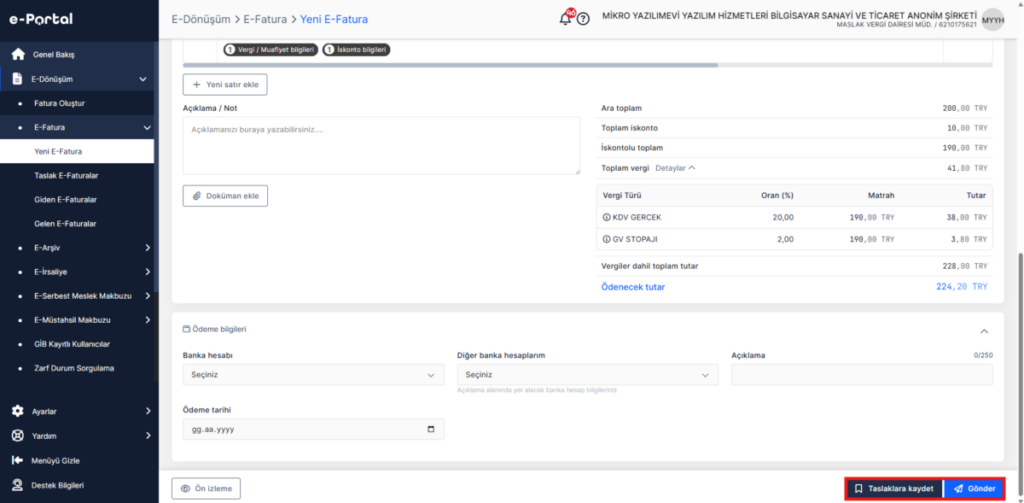 image-120-1024x503 e-Portal Nasıl Yapılır? Zirve Kullanım Kılavuzları  portal fatura e-portal e-fatura e-dönüşüm e-arşiv e fatura kesme 