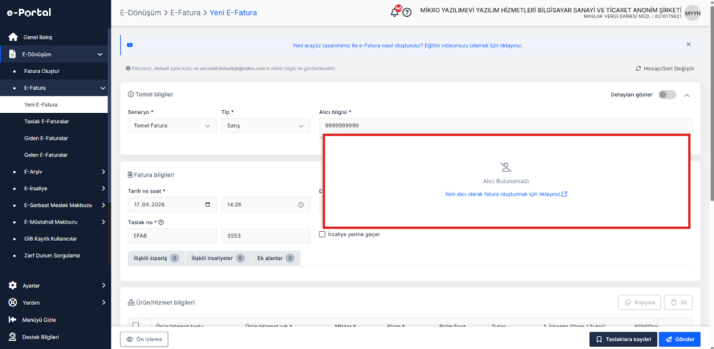 image-97-1024x501 e-Portal Nasıl Yapılır? Zirve Kullanım Kılavuzları  portal fatura e-portal e-fatura e-dönüşüm e-arşiv e fatura kesme 