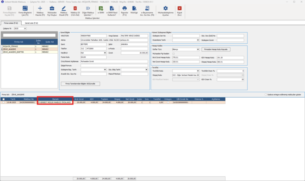 image-108-1024x610 E-Dönüşüm Nasıl Yapılır? Zirve Kullanım Kılavuzları  Zirve gib esmm elektronik serbest meslek makbuzu e-smm aktivasyon e-smm e-dönüşüm aktivasyon 