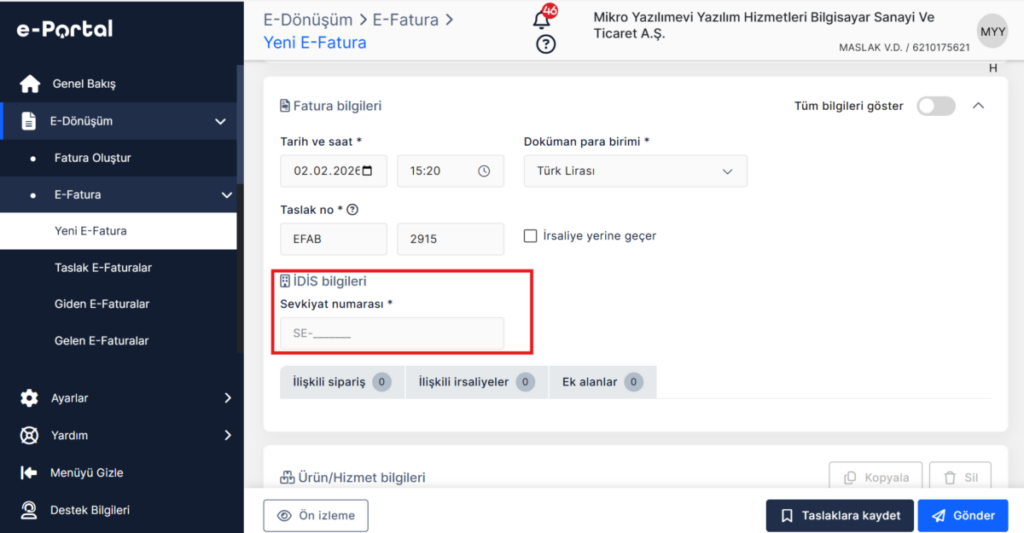 image-4-1024x533 e-Fatura e-İrsaliye e-Portal Ön Muhasebe  İnşaat Demiri İzleme Sistemi İDİS e-portal e-irsaliye e-fatura e-dönüşüm e-Belge 
