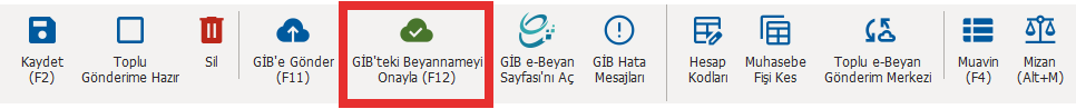 image-90 Zirve Kullanım Kılavuzları Zirve Müşavir  zirve masaüstü GİB e-Beyan Gelir Geçici Vergi Beyannamesi hazırlama gelir geçici vergi beyannamesi geçici vergi hesaplama geçici vergi beyannamesi e-Beyan Sistemi e-Beyan Gelir Geçici Vergi e-Beyan entegrasyon anahtarı e-Beyan beyanname onaylama beyanname gönderme 